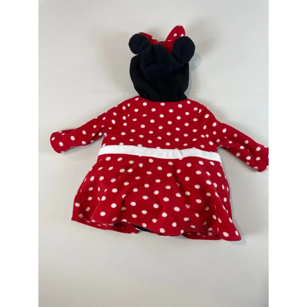 Disney Baby Minnie Mouse Halloween Costume Size 3–6 Months, Fleece Hooded